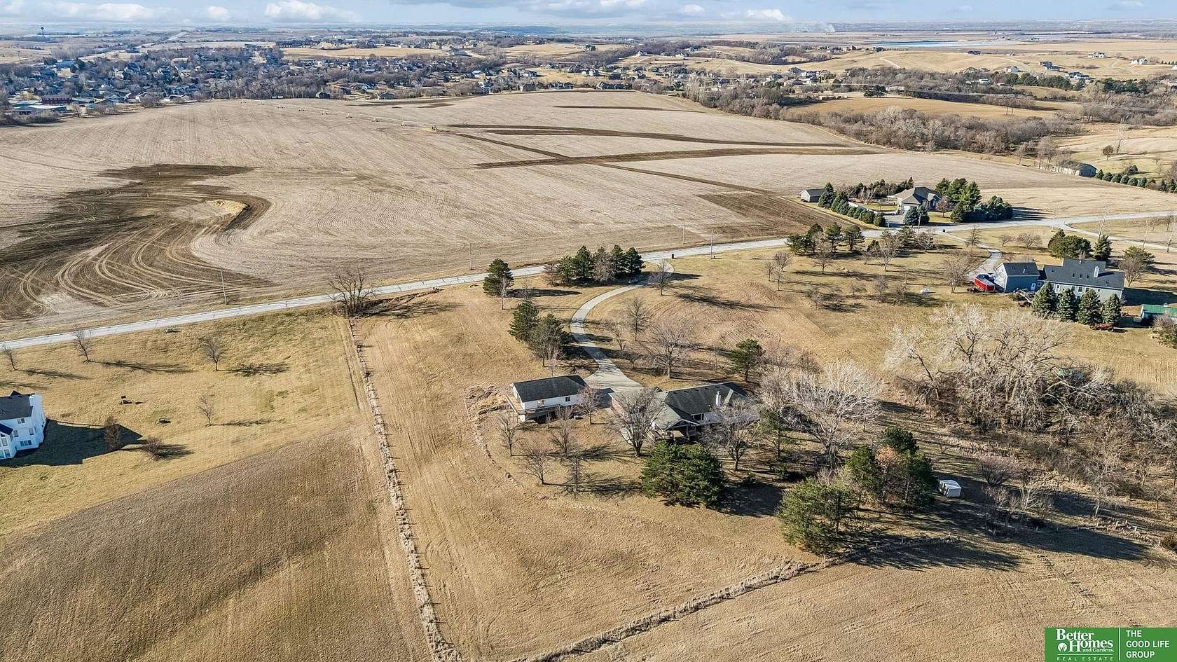 10 Acres of Land with Home for Sale in Gretna, Nebraska