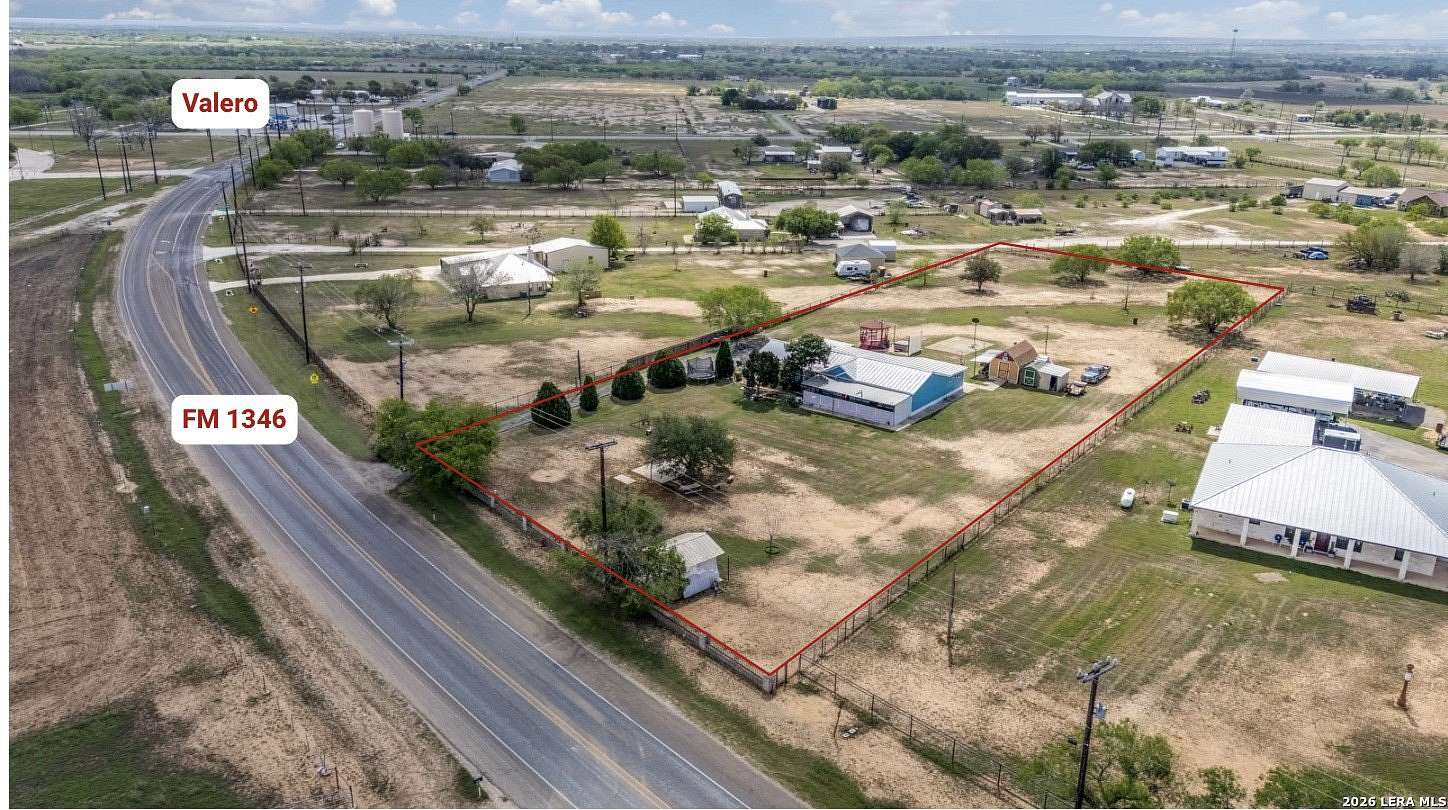 2 Acres of Land with Home for Sale in St. Hedwig, Texas