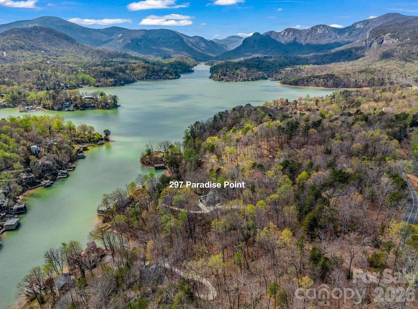 1.5 Acres of Land with Home for Sale in Lake Lure, North Carolina