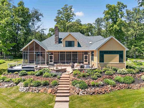 16.5 Acres of Land with Home for Sale in Fremont, Indiana