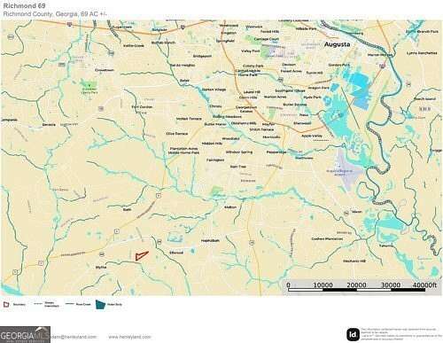 69 Acres of Land for Sale in Hephzibah, Georgia
