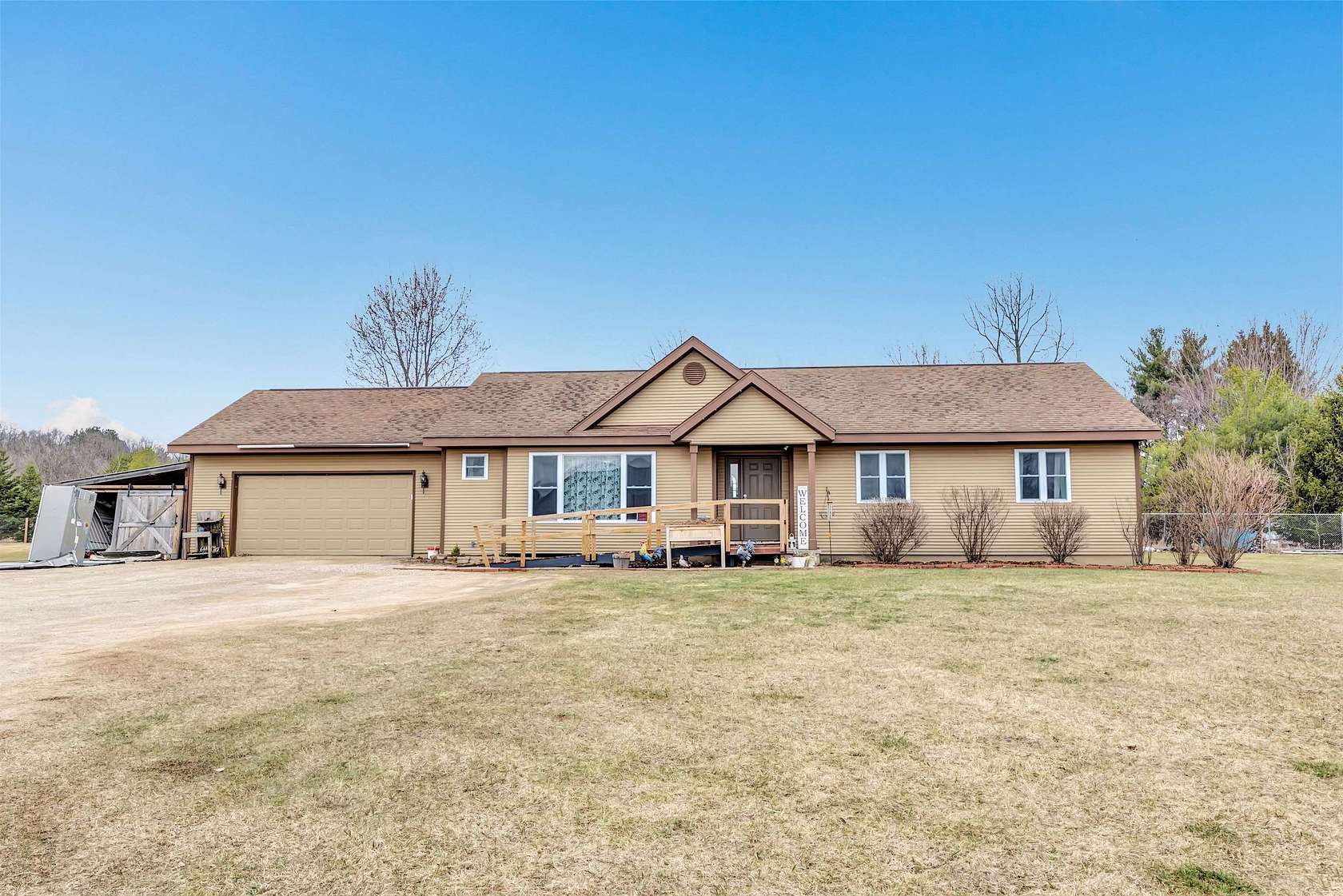 2.54 Acres of Land with Home for Sale in Wild Rose, Wisconsin