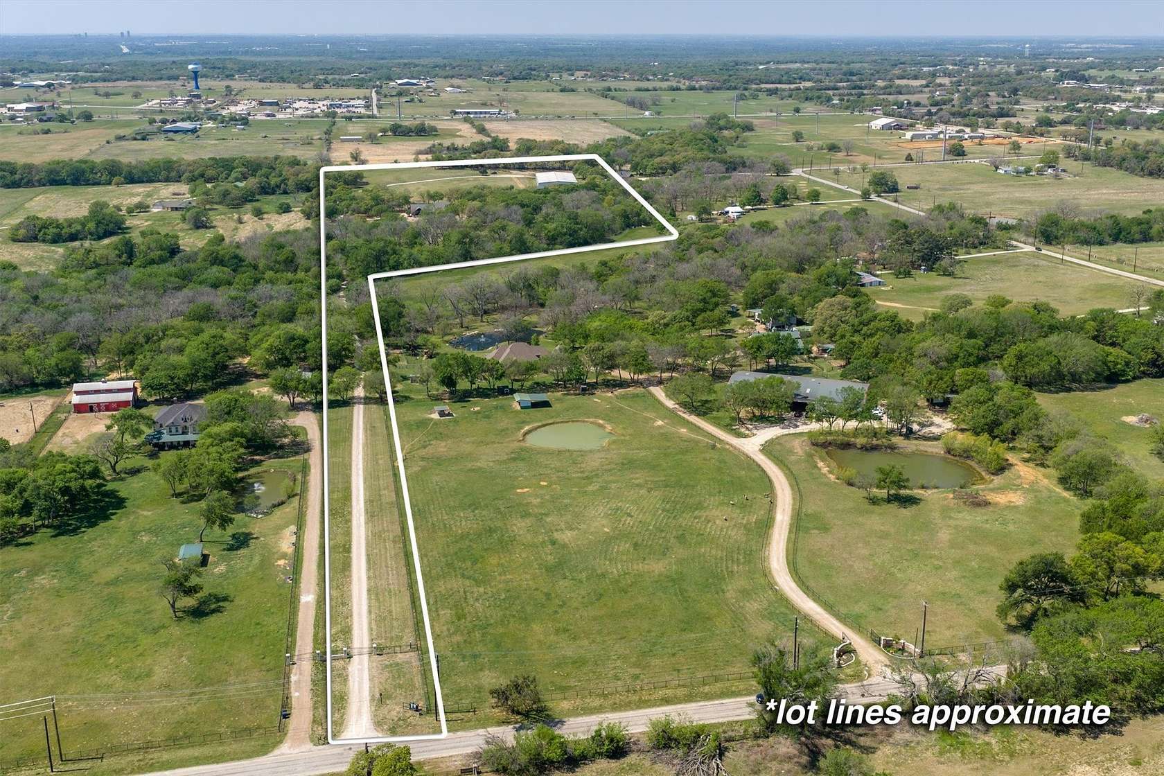 20 Acres of Land with Home for Sale in Cross Roads, Texas