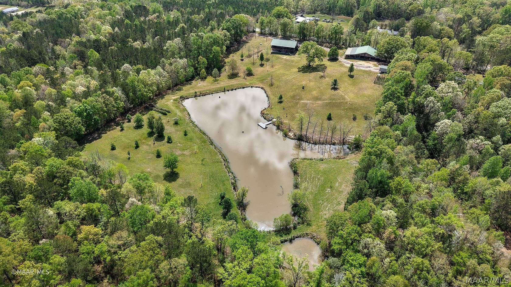 10 Acres of Recreational Land with Home for Sale in Pine Hill, Alabama