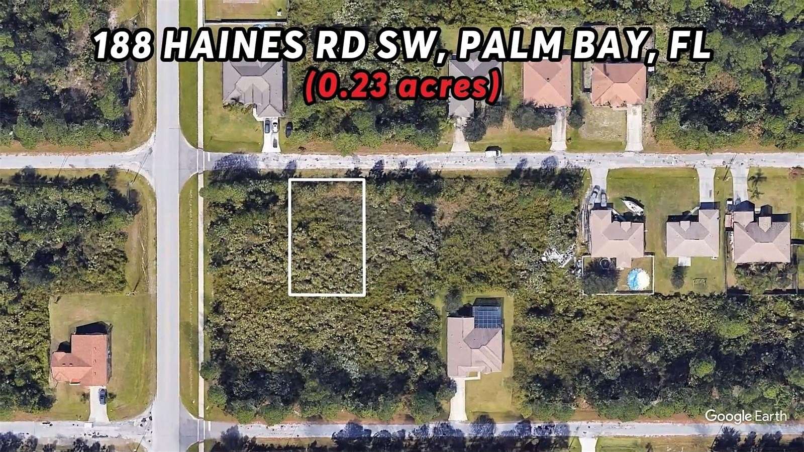 0.24 Acres of Residential Land for Sale in Palm Bay, Florida