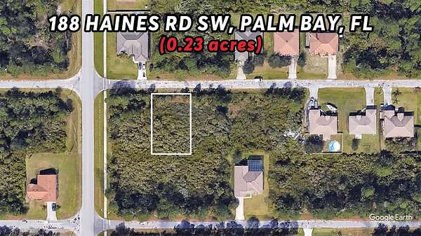 0.24 Acres of Residential Land for Sale in Palm Bay, Florida