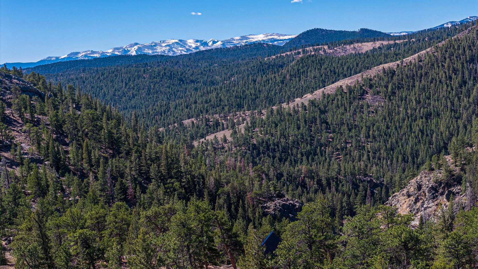 70 Acres of Recreational Land with Home for Sale in Livermore, Colorado