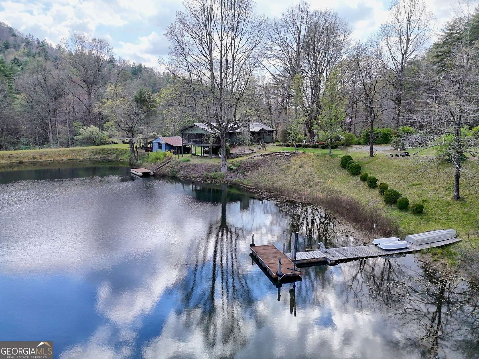 12.9 Acres of Recreational Land with Home for Sale in Clayton, Georgia