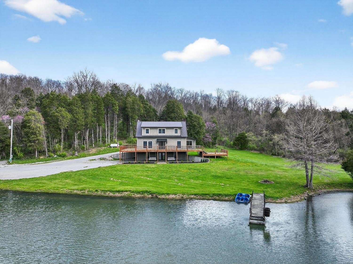 51.8 Acres of Land with Home for Sale in Florence, Indiana