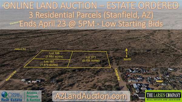 4.3 Acres of Land for Auction in Casa Grande, Arizona