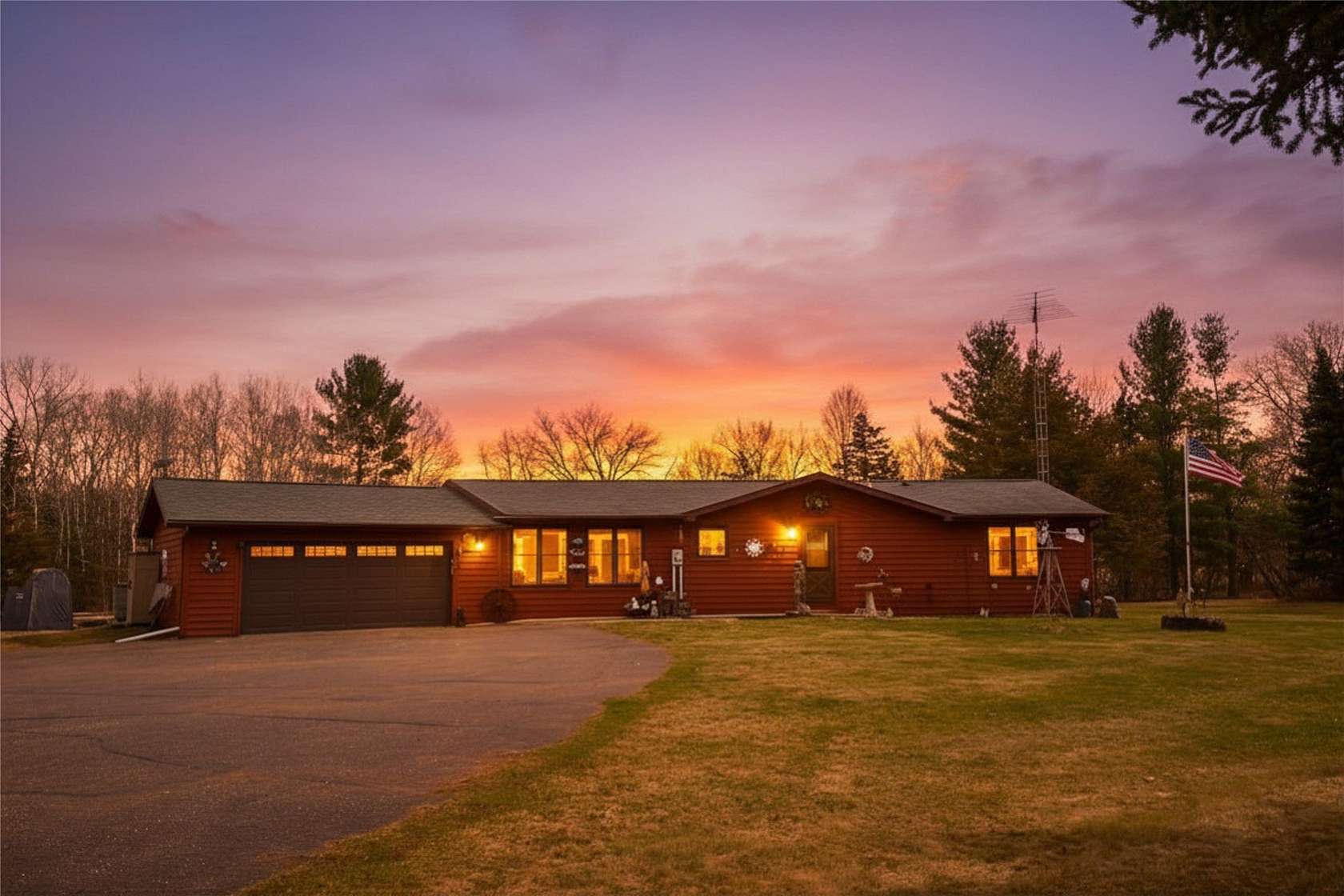 12.5 Acres of Land with Home for Sale in Eau Claire, Wisconsin