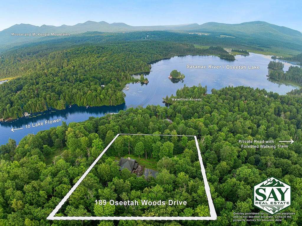 6.83 Acres of Land with Home for Sale in Saranac Lake, New York