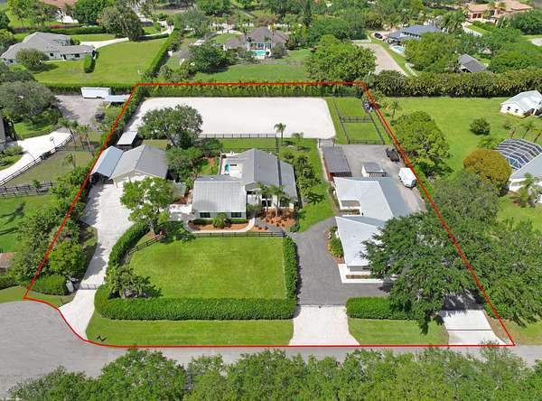 1.7 Acres of Land with Home for Lease in Wellington, Florida