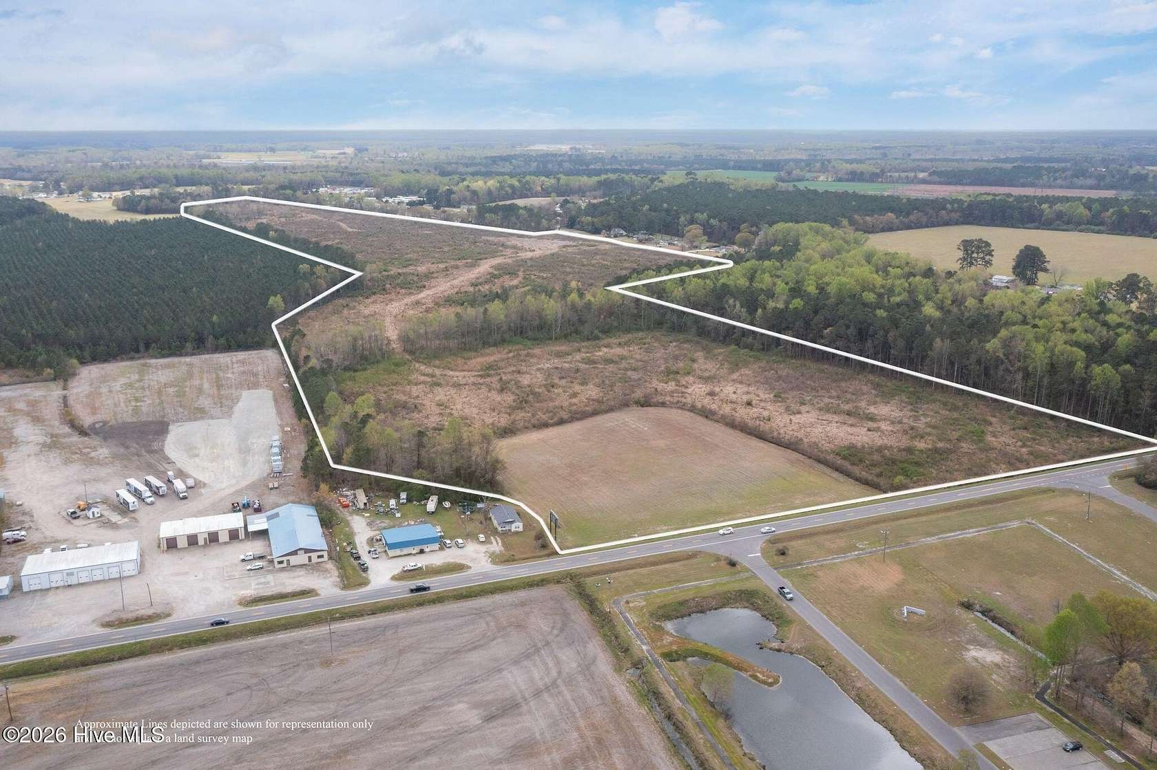 75 Acres of Agricultural & Residential Land for Sale in Kinston, North Carolina