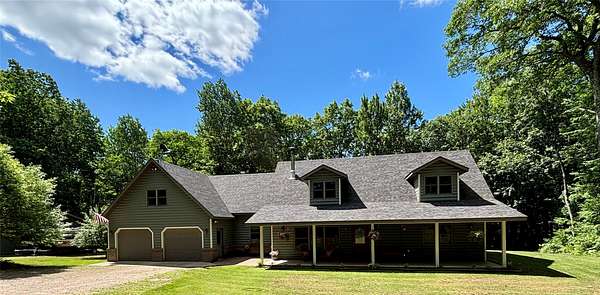4.8 Acres of Land with Home for Sale in Stone Lake, Wisconsin