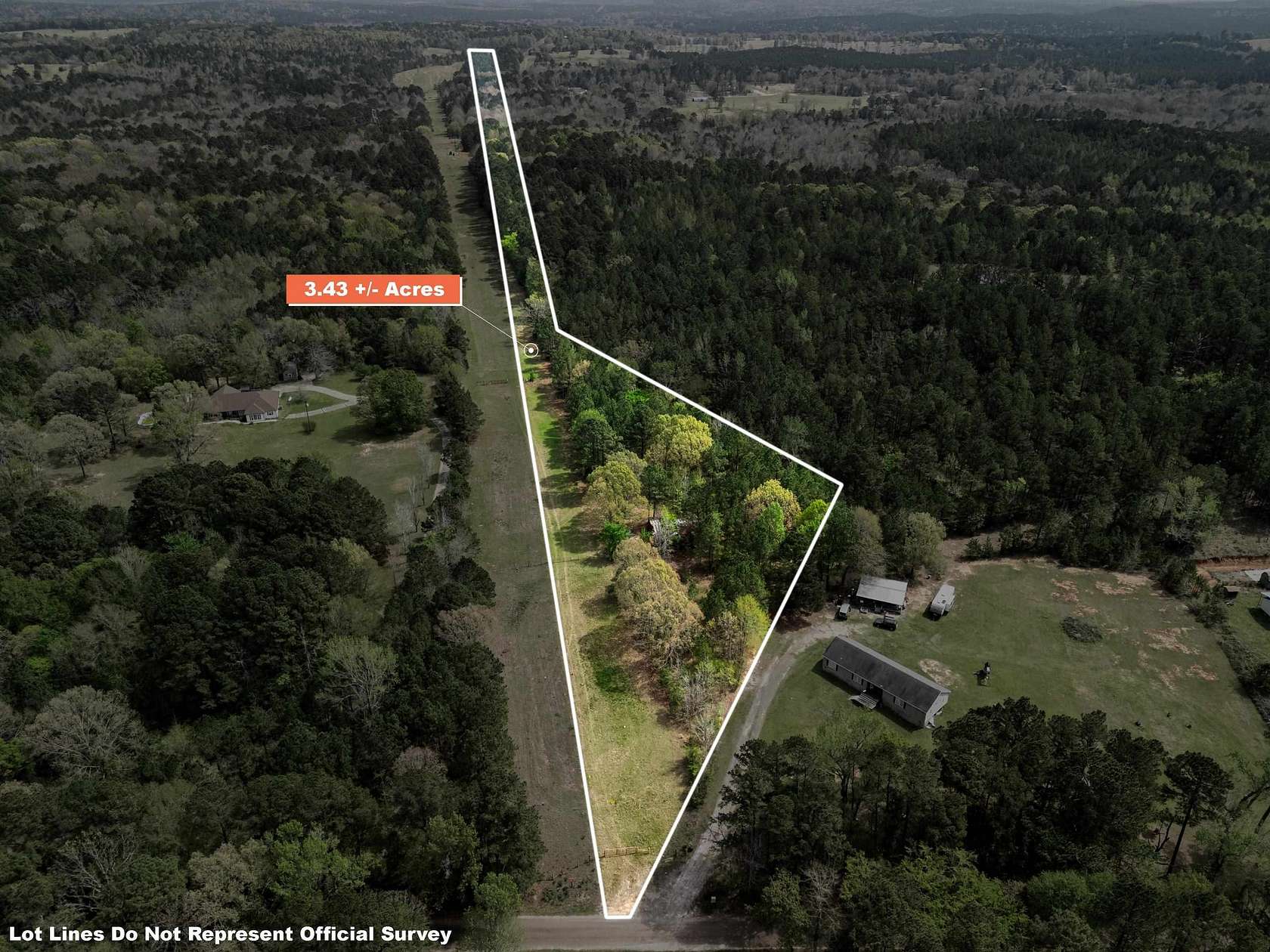 3.43 Acres of Residential Land for Sale in Hallsville, Texas