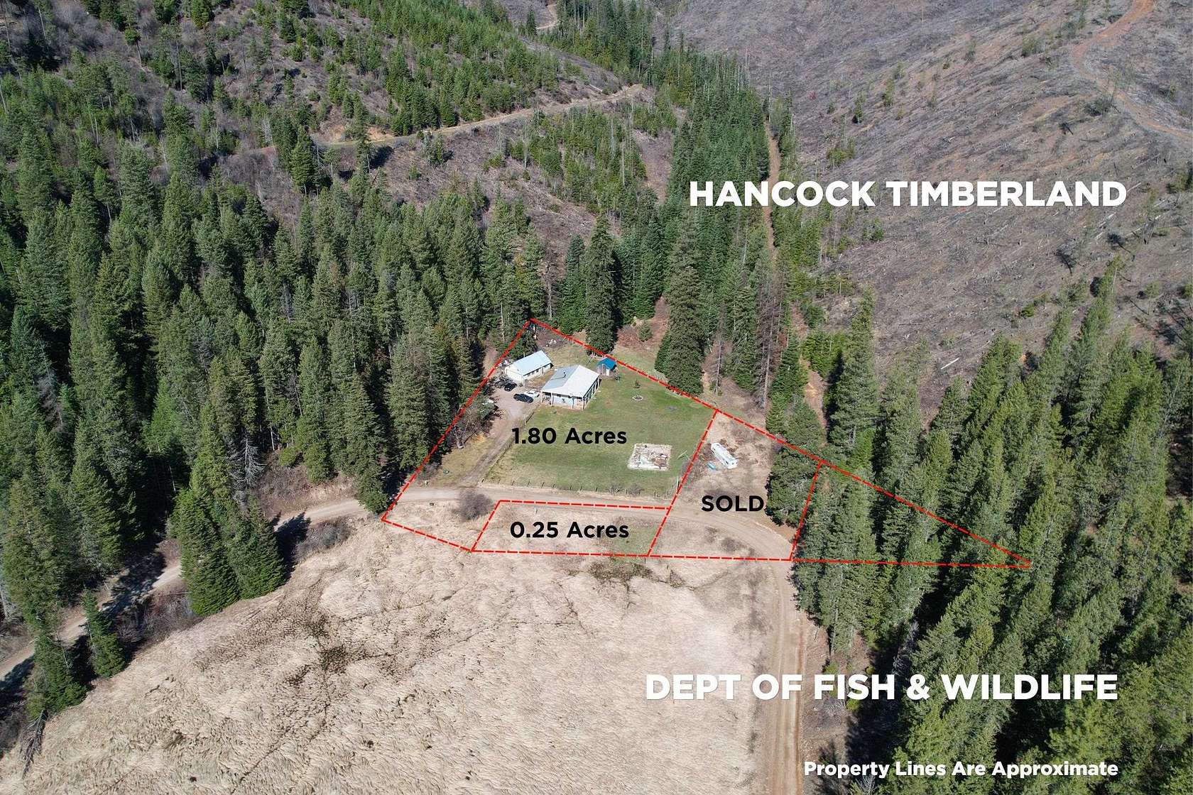 2 Acres of Land with Home for Sale in Loon Lake, Washington