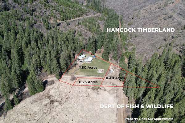 2.45 Acres of Land with Home for Sale in Loon Lake, Washington