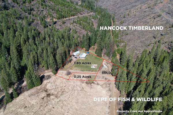 2 Acres of Land with Home for Sale in Loon Lake, Washington