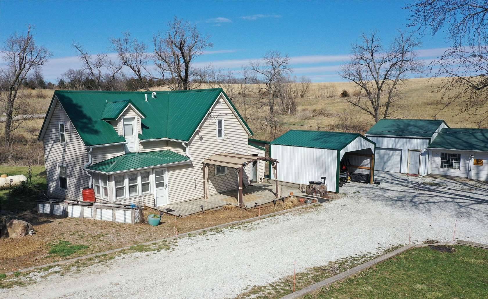 28.4 Acres of Land with Home for Sale in Lacona, Iowa