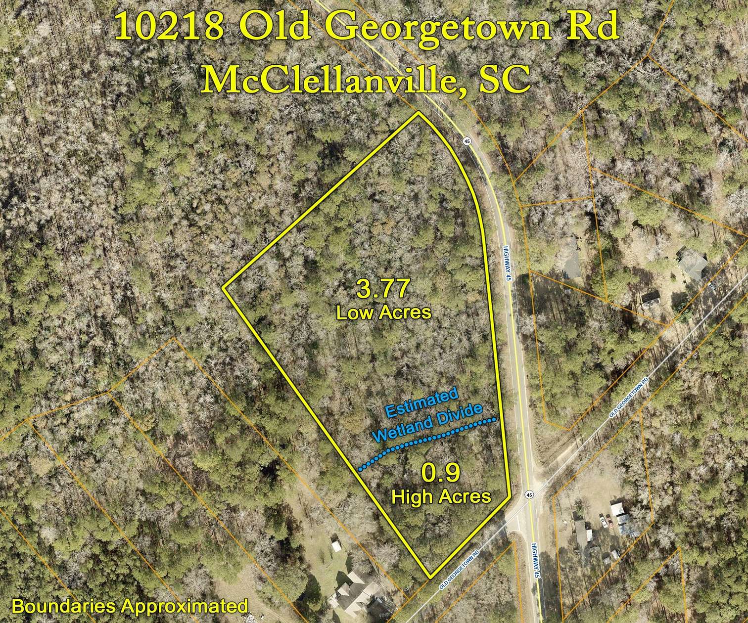 4.65 Acres of Residential Land for Sale in McClellanville, South Carolina