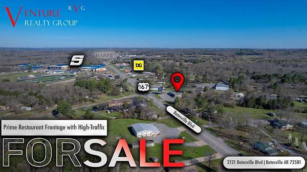 1.7 Acres of Improved Commercial Land for Sale in Batesville, Arkansas