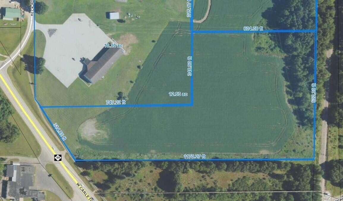 13 Acres of Mixed-Use Land for Sale in Jonesville, Michigan
