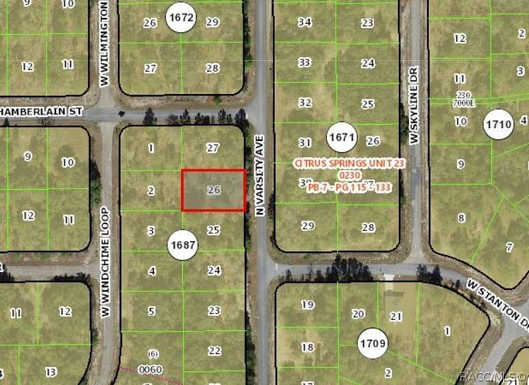 0.23 Acres of Residential Land for Sale in Dunnellon, Florida