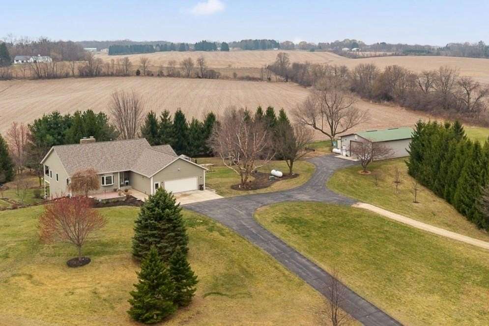 10.5 Acres of Land with Home for Sale in Orfordville, Wisconsin