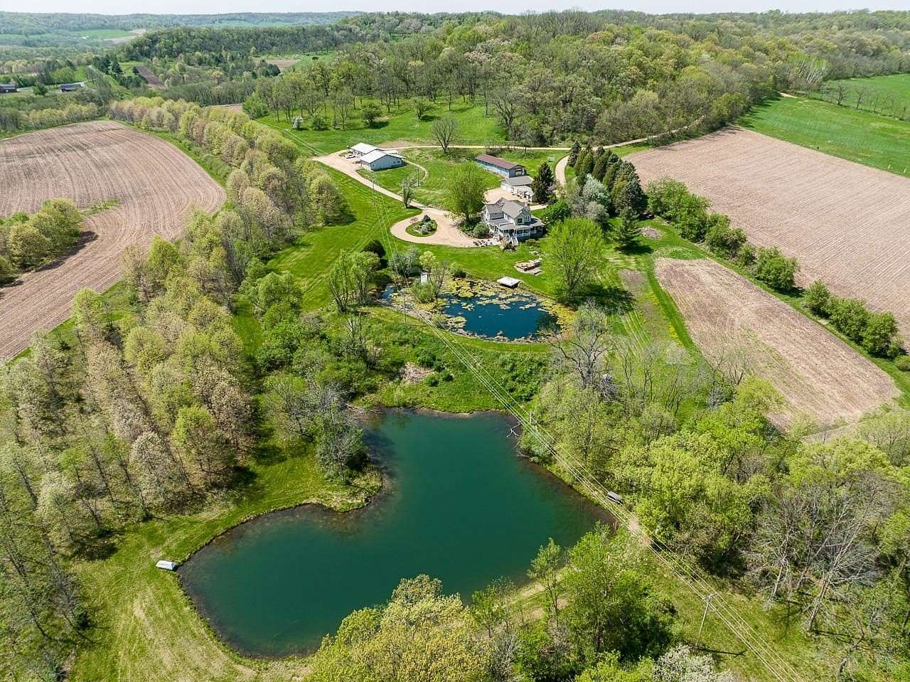 28 Acres of Recreational Land with Home for Sale in Scales Mound, Illinois