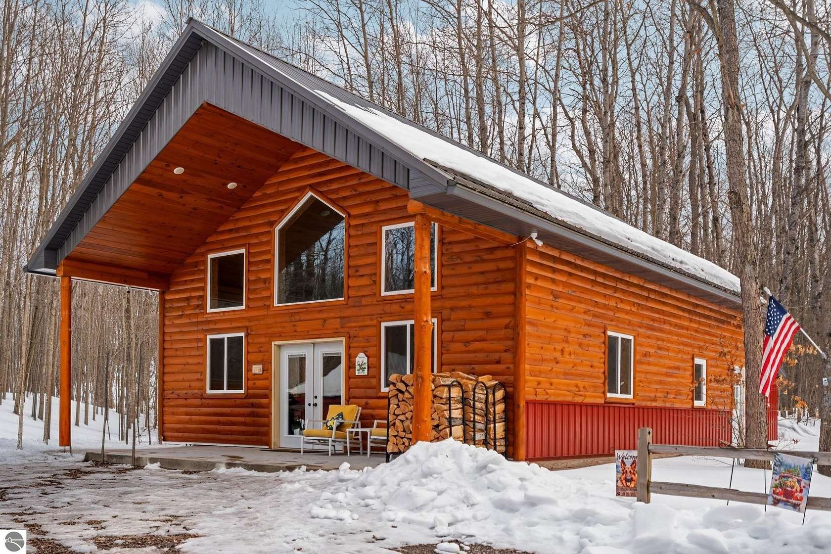 10 Acres of Recreational Land with Home for Sale in Grayling, Michigan