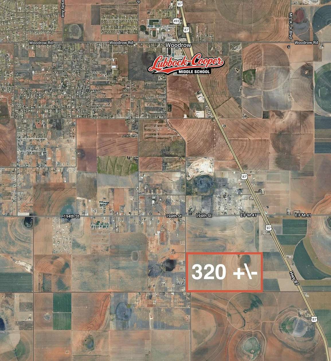 320 Acres of Land for Sale in Lubbock, Texas