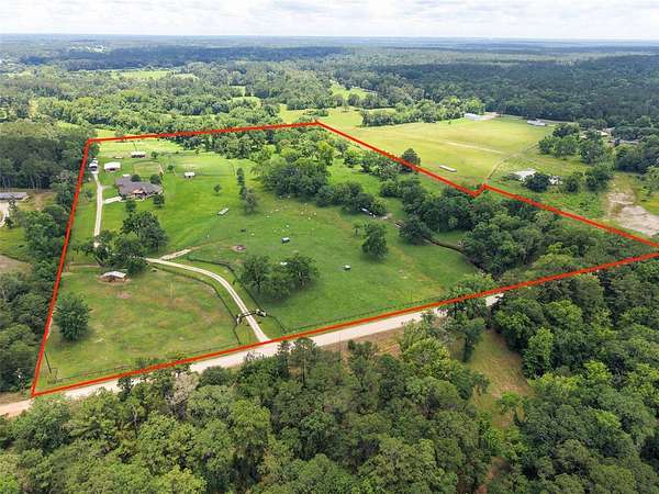 30 Acres of Land with Home for Sale in New Waverly, Texas