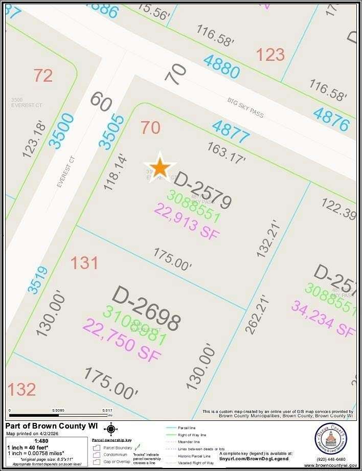 0.53 Acres of Residential Land for Sale in De Pere, Wisconsin