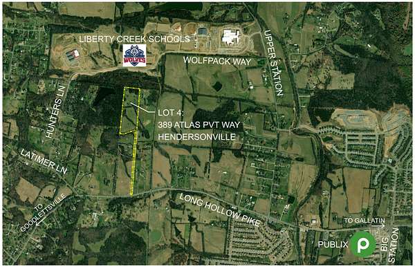 20.1 Acres of Recreational & Residential Land for Sale in Hendersonville, Tennessee
