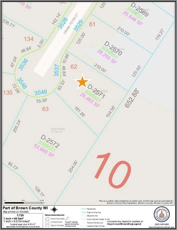 0.58 Acres of Residential Land for Sale in De Pere, Wisconsin