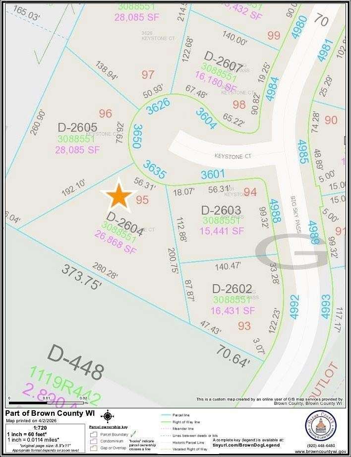 0.62 Acres of Residential Land for Sale in De Pere, Wisconsin