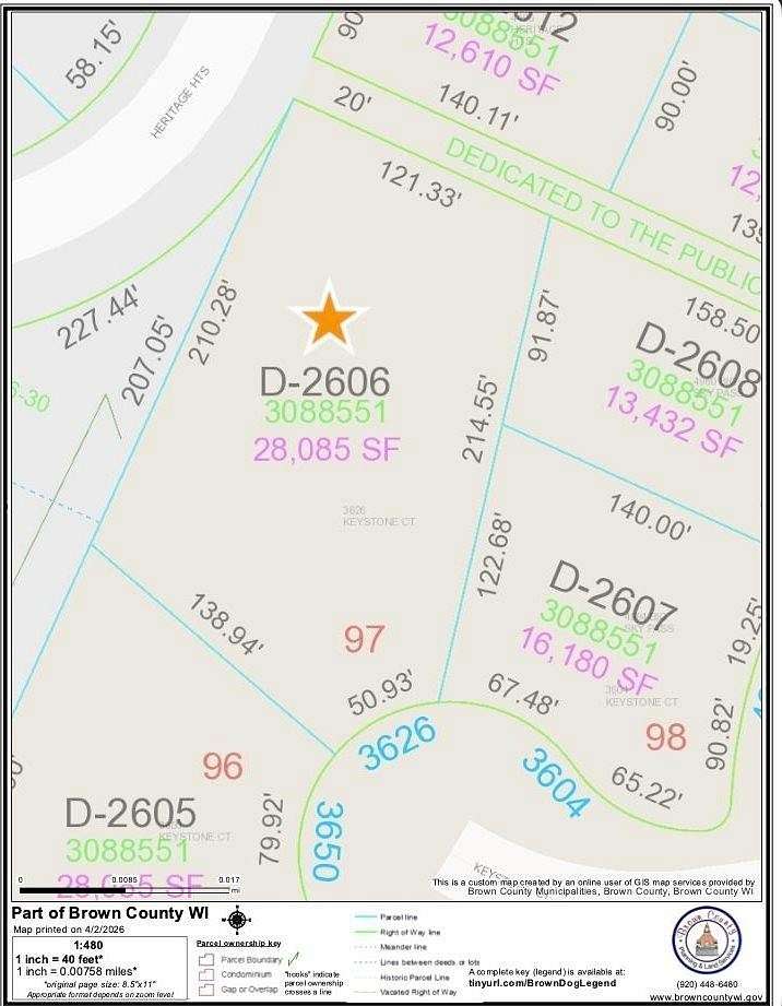 0.76 Acres of Residential Land for Sale in De Pere, Wisconsin