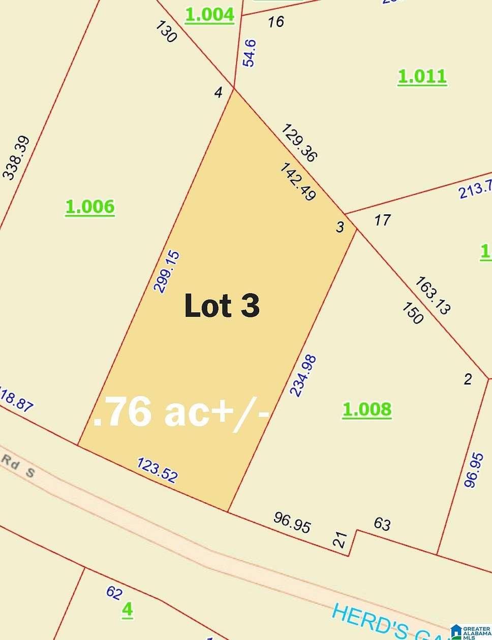 0.76 Acres of Residential Land for Sale in Sylacauga, Alabama