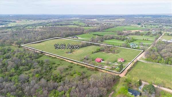 19.9 Acres of Land with Home for Sale in Bentonville, Arkansas