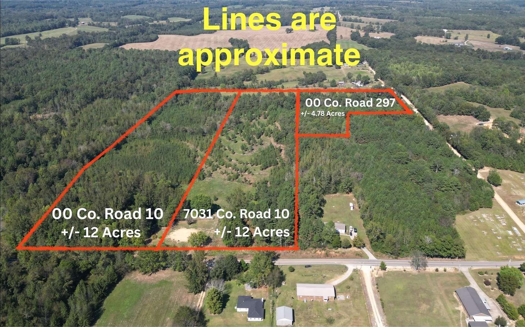 24 Acres of Recreational Land for Sale in Florence, Alabama
