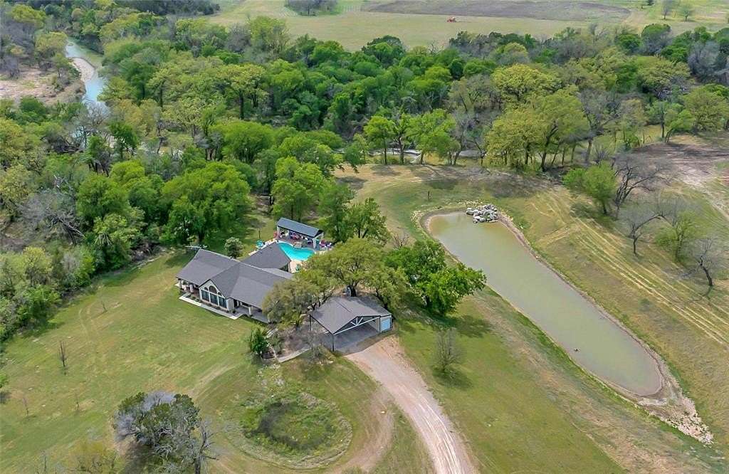 44.4 Acres of Agricultural Land with Home for Sale in Valley Mills, Texas