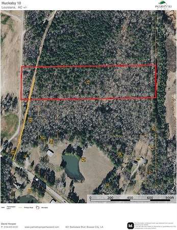 10 Acres of Recreational & Residential Land for Sale in Benton, Louisiana