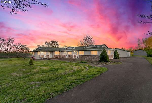 5.22 Acres of Land with Home for Sale in Aurora, Oregon