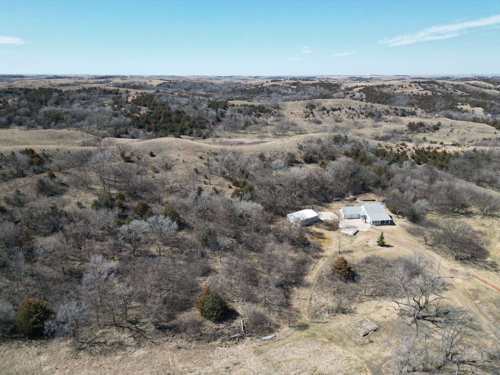 9 Acres of Land with Home for Sale in Niobrara, Nebraska