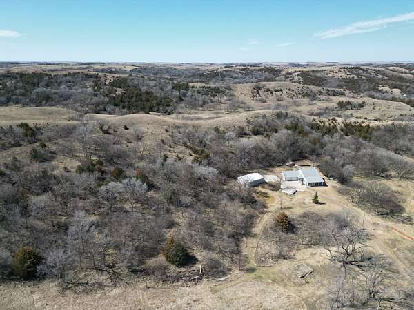 9 Acres of Land with Home for Sale in Niobrara, Nebraska