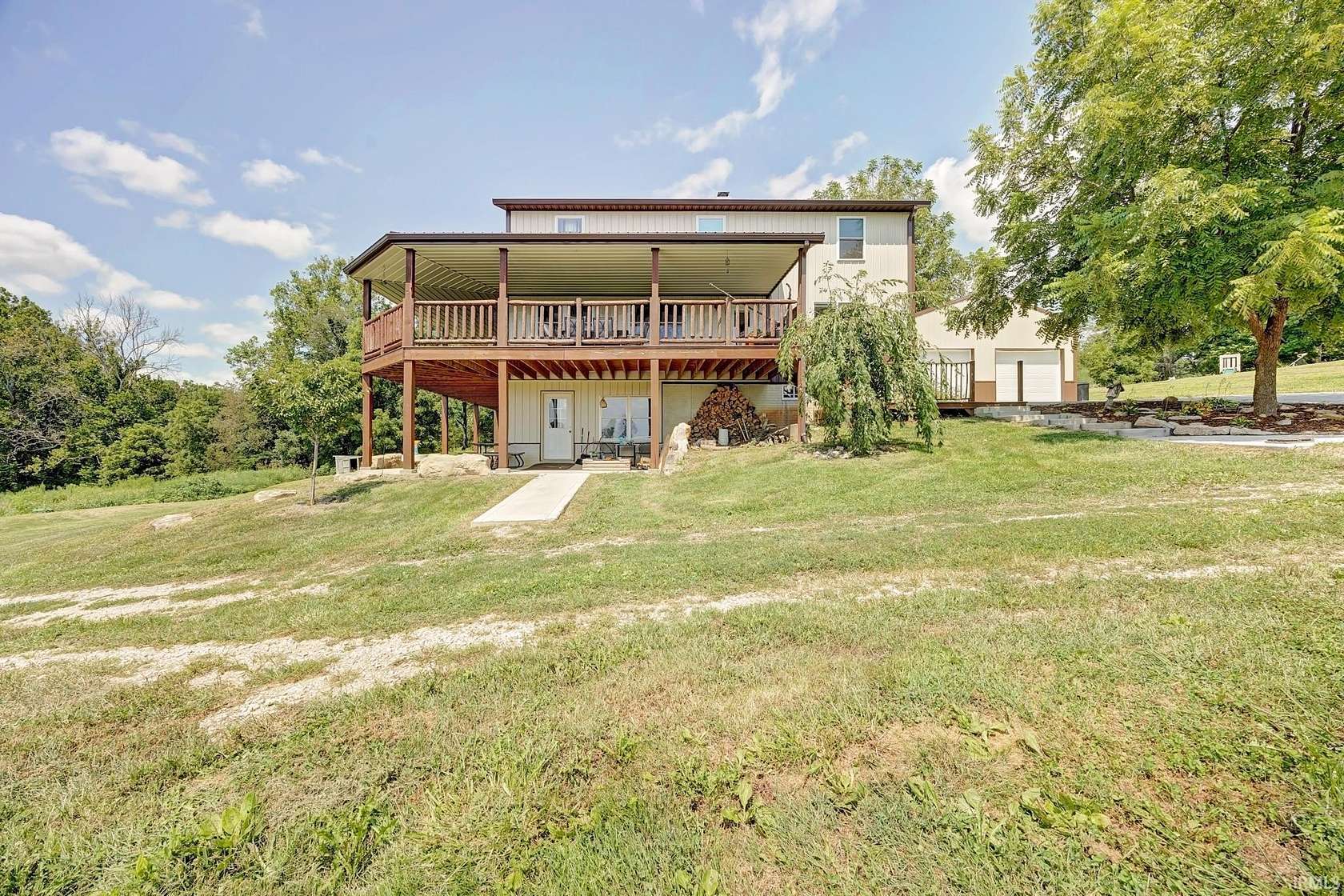 35.7 Acres of Land with Home for Sale in Gosport, Indiana