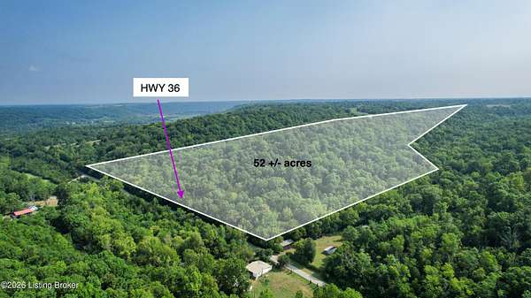 52 Acres of Land for Sale in Sparta, Kentucky