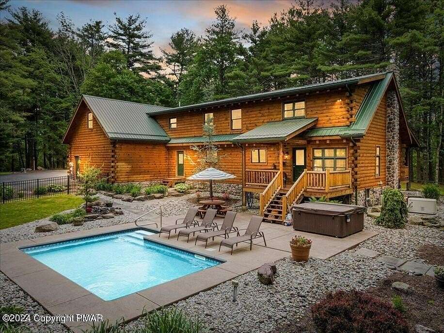 4.66 Acres of Land with Home for Lease in Cresco, Pennsylvania