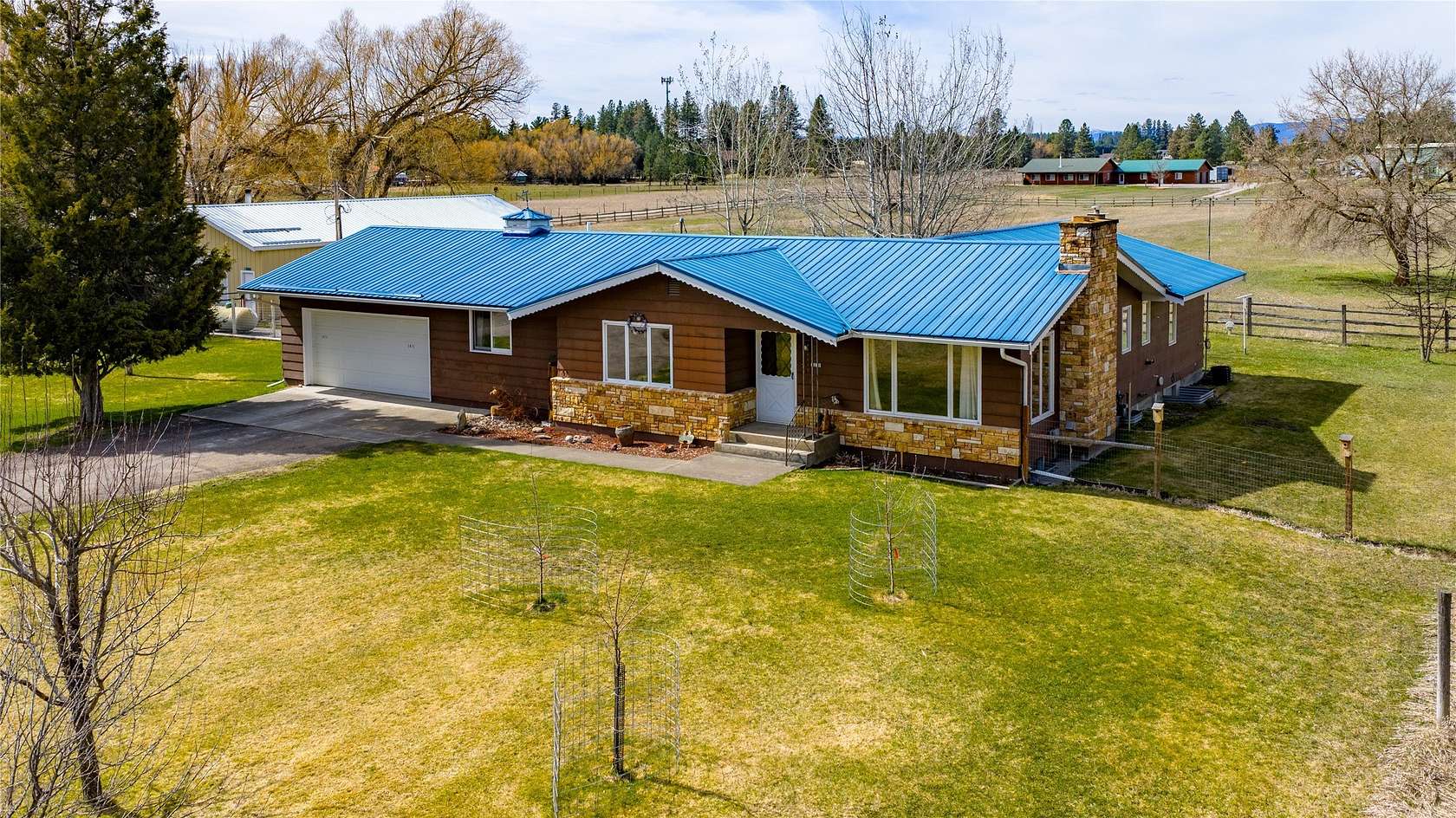 4.82 Acres of Land with Home for Sale in Columbia Falls, Montana